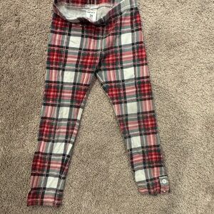 Carter's Red and Green Plaid Leggings